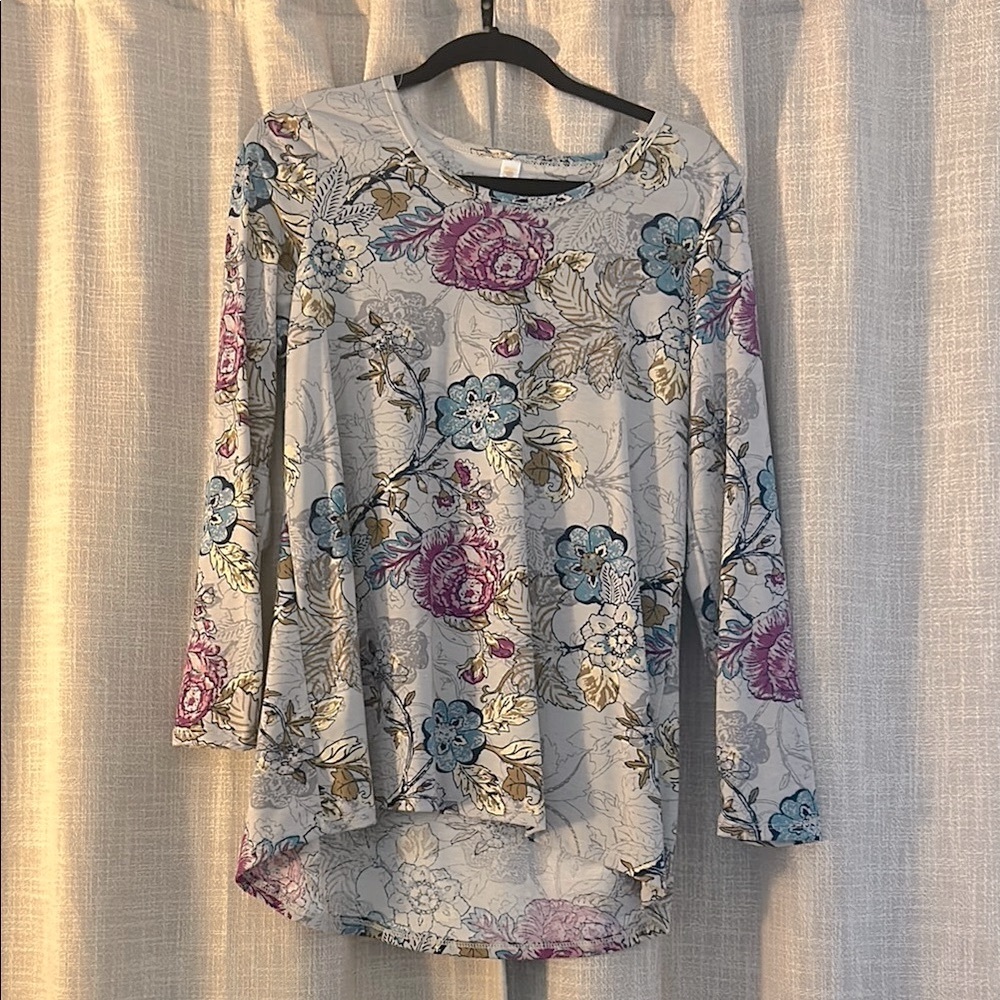 Floral Long Sleeve Women's Top